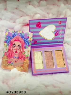 PALETA DE SOMBRAS KC 3 COLORES ILUMINADORES